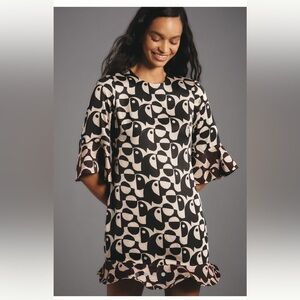 NWT Farm Rio for Anthropologie Geo Toucan Mini Dress Sz M